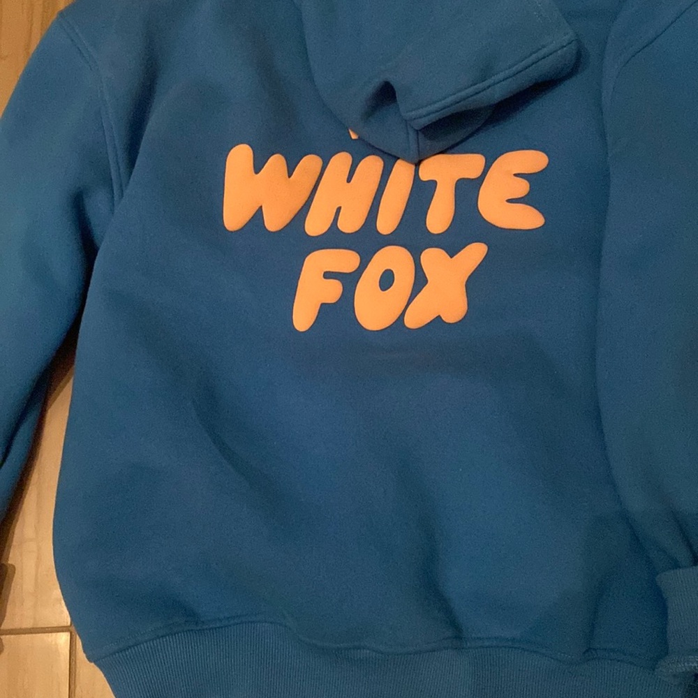 White fox hoodie